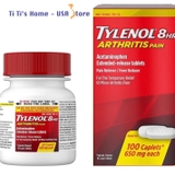 Tylenol, viên uống Tylenol 8 hour Arthritis, giảm đau khớp 8 giờ với Acetaminophen, 650 mg