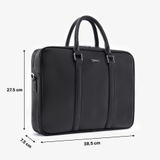 Túi xách nam đi công tác da bò Mill GCE27 Màu Đen