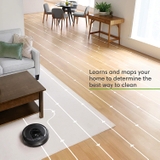 iRobot Roomba i7 + Robot hút bụi tự động loại bỏ bụi bẩn, kết nối Wi-Fi, lập bản đồ thông minh, hoạt động với Alexa, lý tưởng cho lông thú cưng, thảm, sàn cứng, màđen