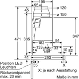 Máy hút mùi âm tủ Bosch DFR067A50