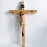 Tượng Chúa Chịu Nạn 30cm có Thánh Giá Gỗ 60cm
