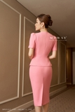 Outlet | Chân váy ôm xẻ tà sau Pink