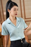 Outlet | Áo sơ mi tay ngắn cổ vest