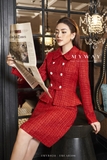 Outlet | Chân váy chữ A dạ WINDY TWEED