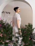 (3 màu) Áo vest dáng ngắn đính khuy Elegant