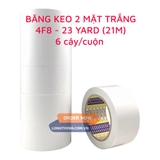 Cây 6 cuộn băng keo 2 mặt Angel 4F8 23Y (21m)