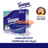 Lốc 18 gói khăn giấy Tempo Bạc hà