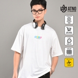 Áo thun unisex màu Trắng in ATNO Color line