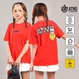 Áo thun unisex màu Đỏ in ATNO Skull