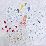 Set 2 yếm xô bông hoa