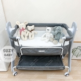 Nôi cũi khung vải umoo hình gấu UM08111