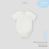 Bodysuit cộc tay màu trắng 0M-9M