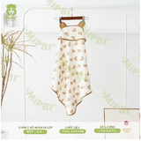 Ủ CHOÀNG XÔ MUSLIN MIPBI (Hoạ tiết đầu gấu)