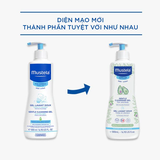 Sữa tắm gội cho trẻ sơ sinh Mustela 500ml của Pháp