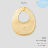 Yếm tròn màu vàng in hoạ tiết Nous