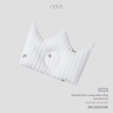 GỐI NOUS ĐỊNH HÌNH ĐẦU CHO BÉ - Vương miện trắng hoạ tiết oliu