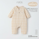 BDKT màu kẻ caro vàng ốp túi ngực 0M-9M