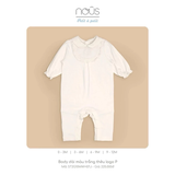 Body dài mày trắng thêu logo P 0M-9M