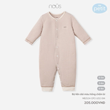 Bộ liền dài màu hồng chấm bi 0M-6M