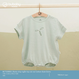 Bodychip ngắn tay cài vai Cotton Slub Dona 1M-9M