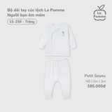 Bộ dài tay cúc lệch La Pomme người bạn êm mềm NB-3M