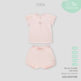 Bộ cộc chui đầu màu hồng 6M-2Y