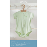 Bubayby body chip ngắn tay raglan cổ trụ Bambus 1M-9M