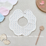 Yếm cổ hoa Hàn Quốc Vella Bunnie Blossom (Chấm bi màu tím)