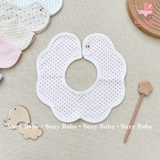 Yếm cổ hoa Hàn Quốc Vella Bunnie Blossom (Chấm bi hồng)