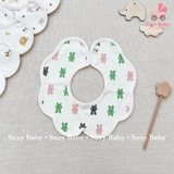 Yếm cổ hoa Hàn Quốc Vella Bunnie Blossom (Gấu nhiều màu)