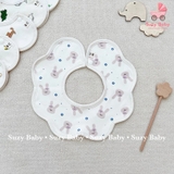 Yếm cổ hoa Hàn Quốc Vella Bunnie Blossom (Thỏ tím)