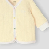 Bộ dài cài thẳng vàng thêu trang trí 0M-9M