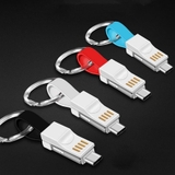 Cáp sạc mini 3 in 1 (Micro USB & Type C & Lighting) sạc siêu nhanh.