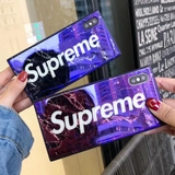 Ốp lưng iPhone 8 Plus kính bóng hình Supreme tuyệt đẹp