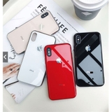 Ốp lưng kính viền xi sáng bóng tuyệt đẹp cho iPhone X/Xs