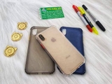 Ốp lưng dẻo nút màu chống sốc 4 gốc iPhone X