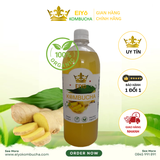 KOMBUCHA GỪNG VÀNG 1 Lít – Fresh & Cool (Trà Kombucha Gừng Vàng - Giảm Cân - Làm Đẹp)