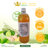 KOMBUCHA SẢ CHANH 1Lít – Fresh & Cool (Trà Kombucha Sả Chanh - Giảm Cân - Làm Đẹp)