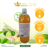 KOMBUCHA SẢ CHANH 1Lít – Fresh & Cool (Trà Kombucha Sả Chanh - Giảm Cân - Làm Đẹp)