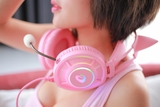 Headset Gaming DAREU EH469 Queen with RGB led, OverEar - Pink