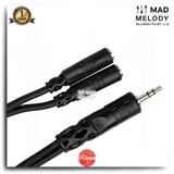 Hosa Y Cable YMM-232 (3.5mm TRS - Dual 3.5mm TRSF) (Dây cáp nhân đôi 3.5mm stereo)