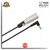 Hosa Microphone Cable XVM-105M (1.5m) (Right-angle 3.5mm TRS - XLR3M) (Dây cáp Micro 3.5mm gập)