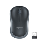 Chuột không dây Logitech Quang M185 (Đen viền xám)