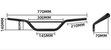 Ghi đông Scrambler form vừa 22mm