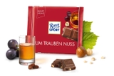 Sô cô la nhân rượu rum, nho khô và hạt dẻ hiệu Ritter Sport I  100gr