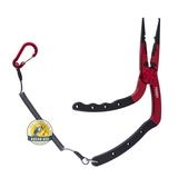 Kìm gỡ cá Noeby tay súng lưỡi dài cao cấp ( đỏ đen )