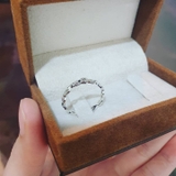 Mini Alphabets Ring - Nhẫn bạc khắc chữ cái cho nữ