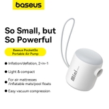 Máy bơm hút thổi nhỏ gọn Baseus PocketGo Portable Air Pump