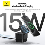 Đế sạc không dây 25W Baseus MagPro 2-in-1 Magnetic Wireless Charger