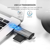 Đầu đọc thẻ nhớ SD - TF chuẩn USB Type C và USB 3.0 Ugreen 50706 chính hãng